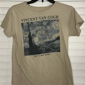 Mighty Fine Tan Van Gogh Starry Night Tee